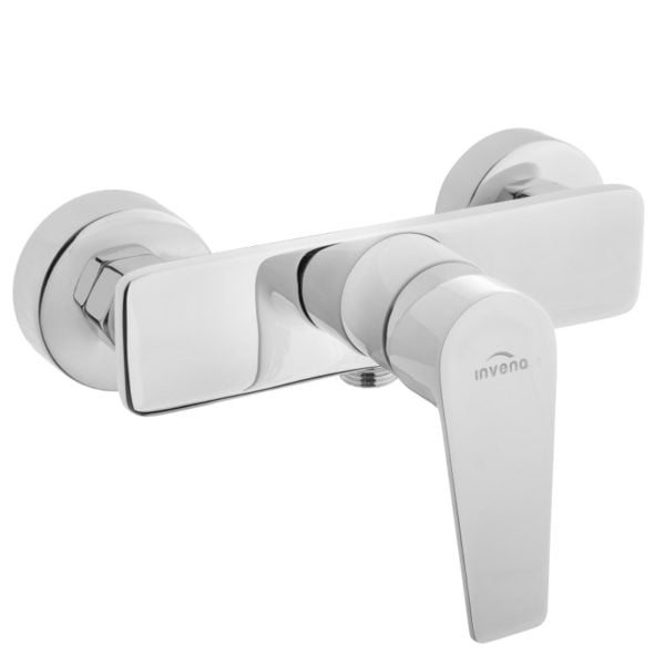 Jednoručna baterija za tuš kadu  DOKOS BELO/HROM