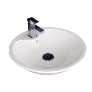 Umivaonik nadgradni 450 okrugli/ovalni belo I – RUPA „Alvit“
