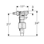 Plovak za ugradni wc dotočni ventil unifil