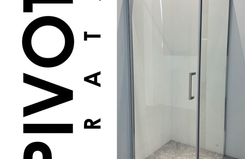 Tuš kabina „MERKUR“ II HROM / PIVOT VRATA / proz. st. 6 mm; H-190