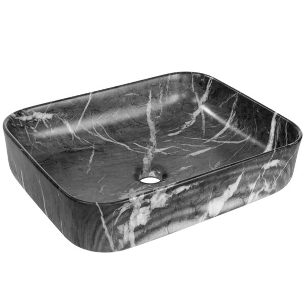 Umivaonik nadgradni FLORINA 510x400 mermer grafit mat