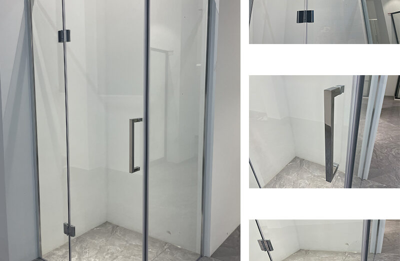 Tuš kabina „MERKUR“ I HROM / 1 vrata sa šarkama proz. st. 6 mm; H-190