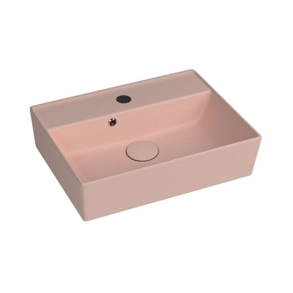 Umivaonik nadgradni četvrtasti 380x500 losos roze