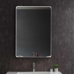 Led ogledalo 500x700 crni ram 2700 4500 6000K antifog 1