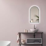 Led ogledalo 500x900 sa lukom crno 1