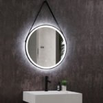 Led ogledalo fi600 crni kaiš 1
