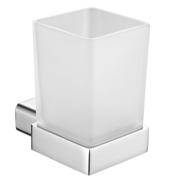 Držač čaše stakleni Alu silver