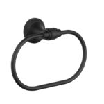 Držač peškira ovalni mat crno