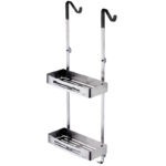 Polica za kačenje na kabinu dvostruka hrom