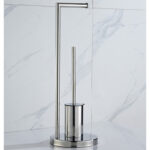 Samostojeći držač toalet papira sa wc četkom hrom