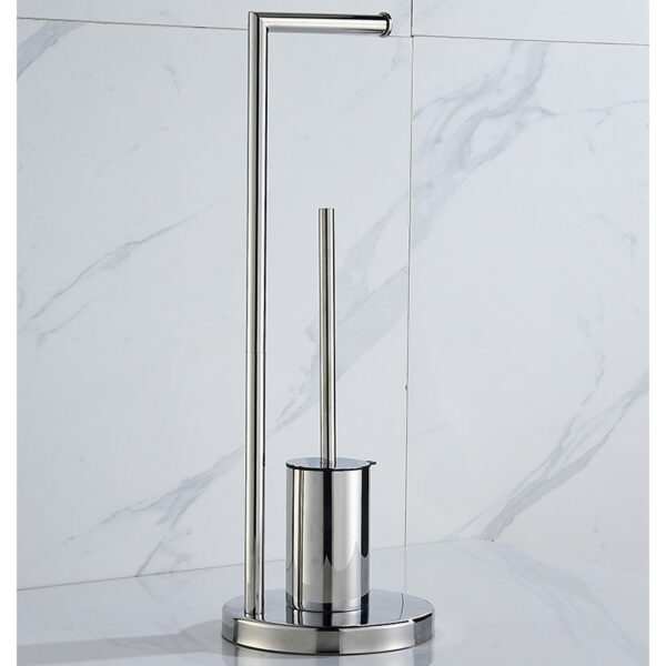 Samostojeći držač toalet papira sa wc četkom hrom