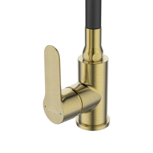 JB STH za sudoperu KSANTI FLEXI Labudov vrat CRNO ZLATNA 1