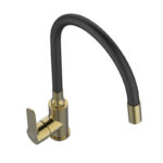 JB STH za sudoperu KSANTI FLEXI Labudov vrat CRNO ZLATNA 2