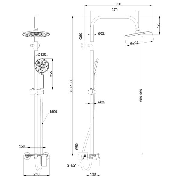 Usponska garnitura RIKIA HROM sk