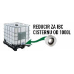 Reducir za IBC cisternu 1000L krupan navoj 6cm izlaz