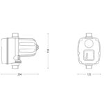Brio TANK (prekidač protoka i pritiska sa hidrofoskom posudom 0,4L) 2