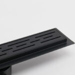 Linijski slivnik PREMIUM BLACK INOX okvir PVC sifon 360 1