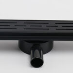 Linijski slivnik PREMIUM BLACK INOX okvir PVC sifon 360 2