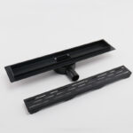 Linijski slivnik PREMIUM BLACK INOX okvir PVC sifon 360 3