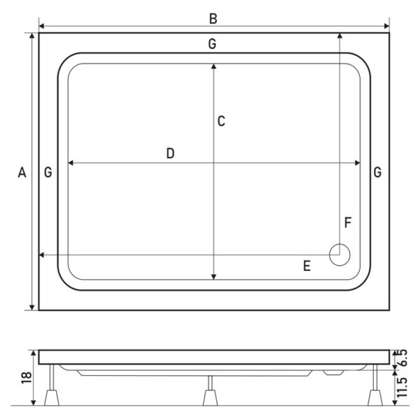 023630 tus kada 90x120 idea h 18 cm skid obloga tehnicki crtez v2