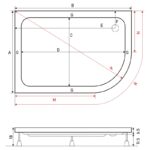 023641 tus kada ugaona 80x120 bafa i h 18 cm skidajuca obloga leva montaza tehnicki crtez